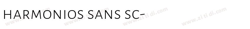 harmonios sans sc字体转换